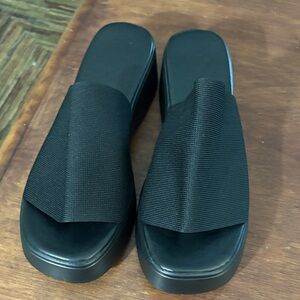 Black Slide Sandals
